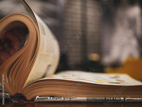 book pages
