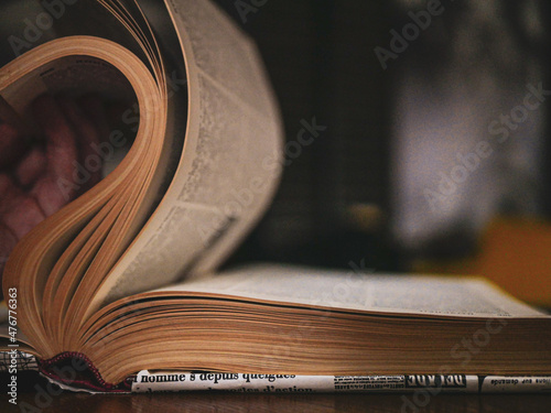 book pages