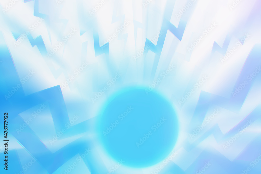 Blue star collision illustration backdrop