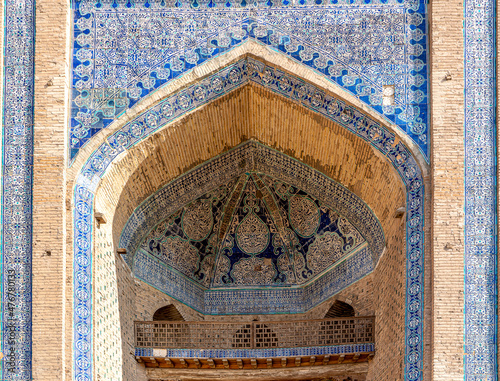 Uzbekistan, the city of Khiva, entrance portal of the Khoja Ark Saroiy Palace photo