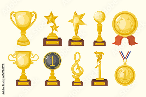 ten golden awards icons