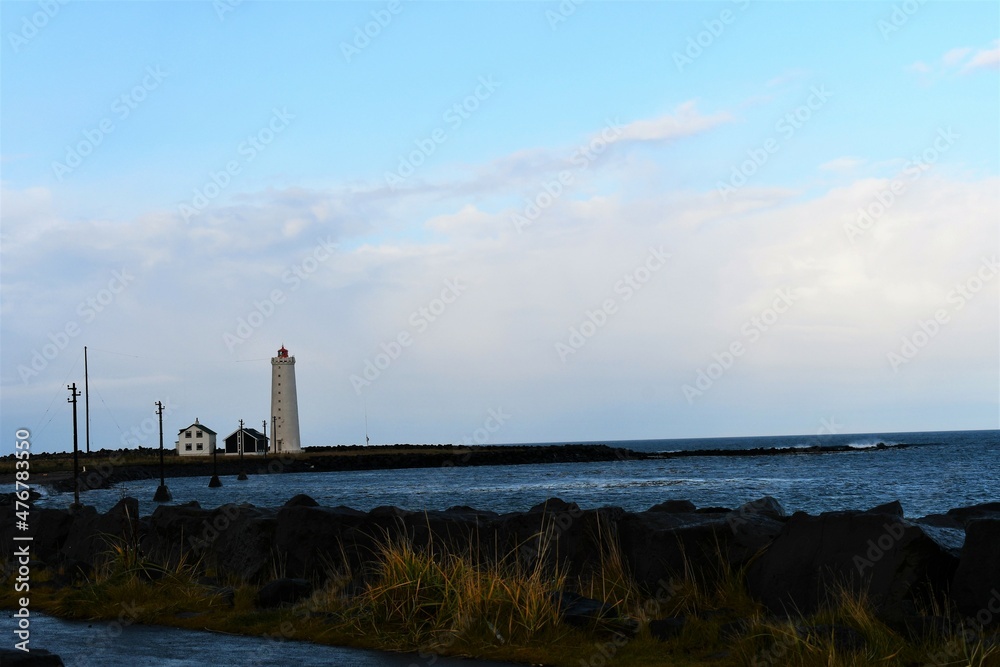 lighthouse by Reykjavik 