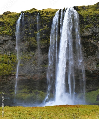 waterfall in autumn