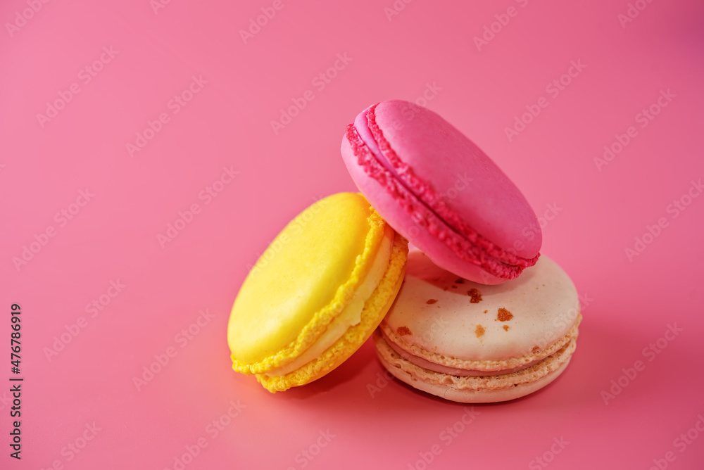 Pink macarons with chocolate berry cream cheese filling Pink macarons with chocolate berry cream cheese filling