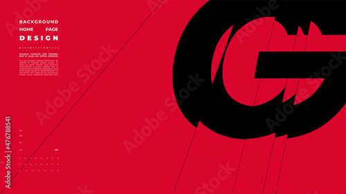 Abstract homepage background. Minimal illustration. Chopped, cut, glitch, broken type composition.