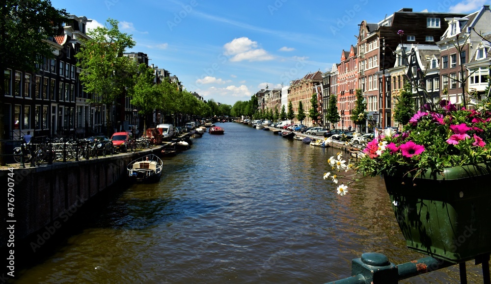 Amsterdam canal scenery