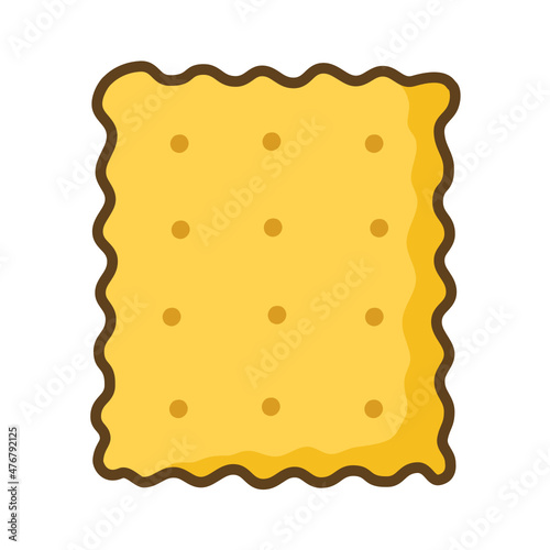 cheese biscuit icon. Suitable to use for bakery, food menu, online shop, pastry, restaurant, cafe, etc. 100% vector icon.
