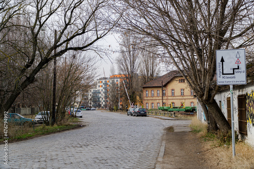 street in the outskirts of Budapest