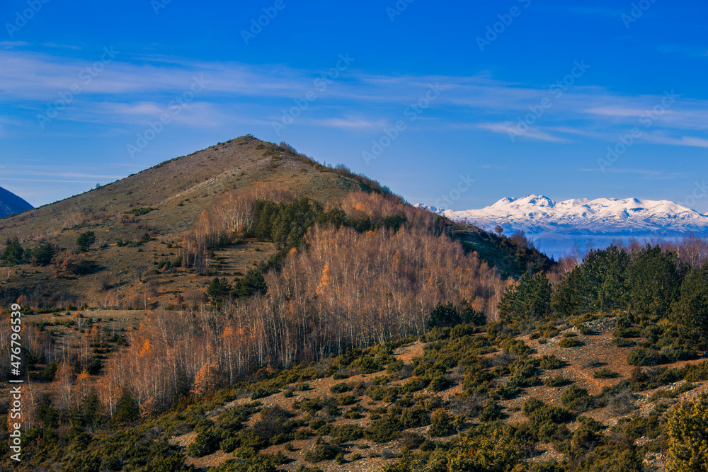 Beautiful view of the mountains and the sky