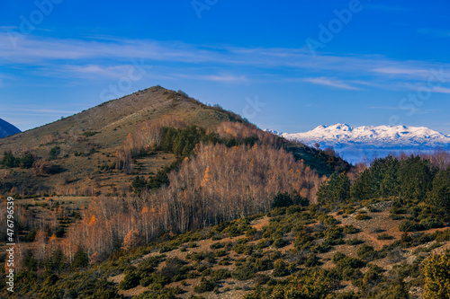 Beautiful view of the mountains and the sky