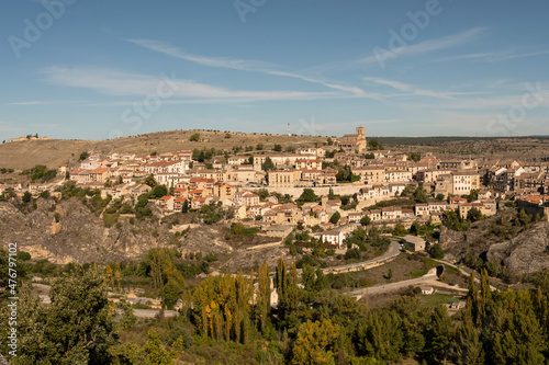 Vista panoramica del pueblo de Sepulveda, Castilla y León, España