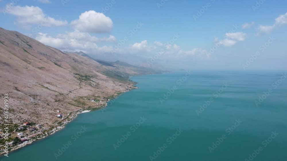 Beautiful landscape in Albania with mountains Beautiful landscape in Albania with mountains