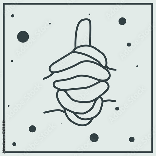 Linga mudra. Meditation technique for mental health. Hindu yoga finger gestures. Finger positions discovered by ancient yogis. Vector