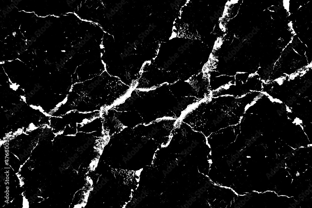 Scattered white crack texture isolated on black background Scattered white crack texture isolated on black background