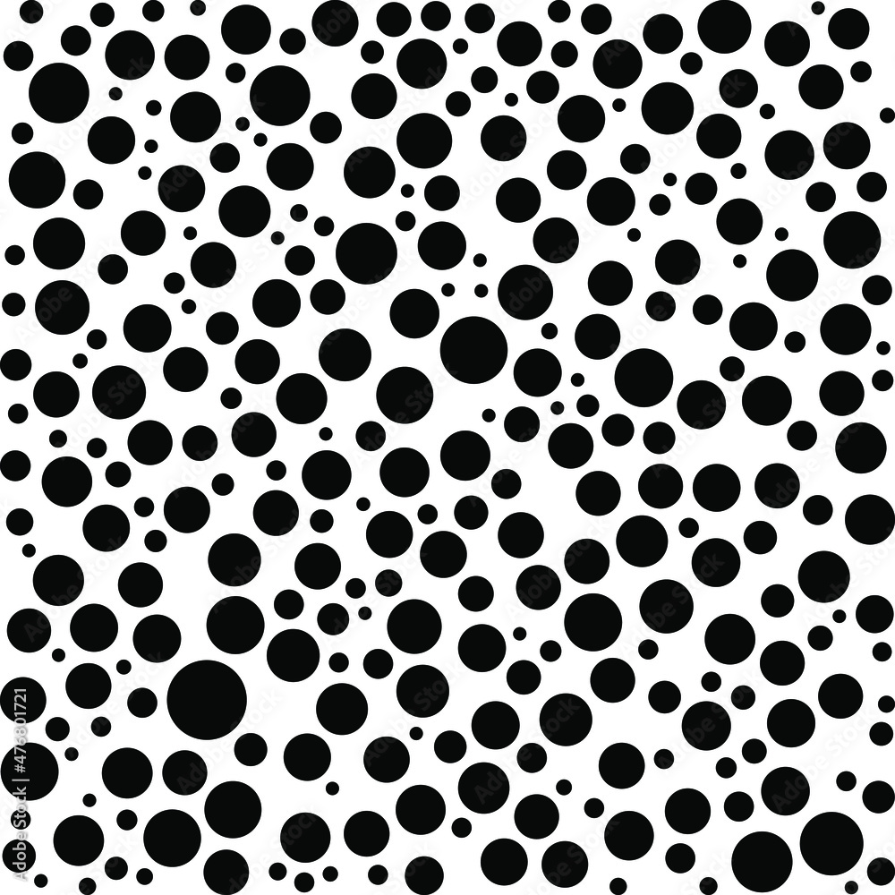 Black polka dots random pattern background. Grunge texture. Vector illustration. Black polka dots random pattern background. Grunge texture. Vector illustration.