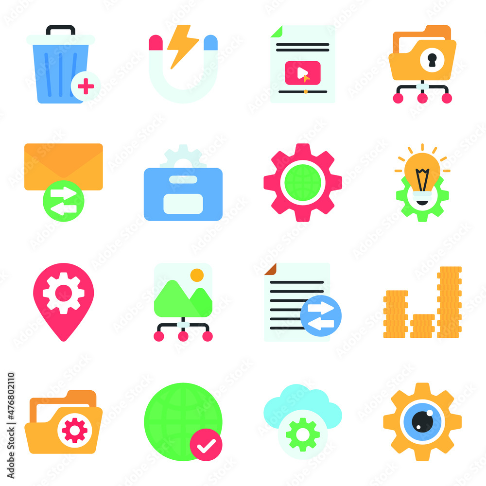 Pack of Development Flat Icons
Pack of Development Flat Icons