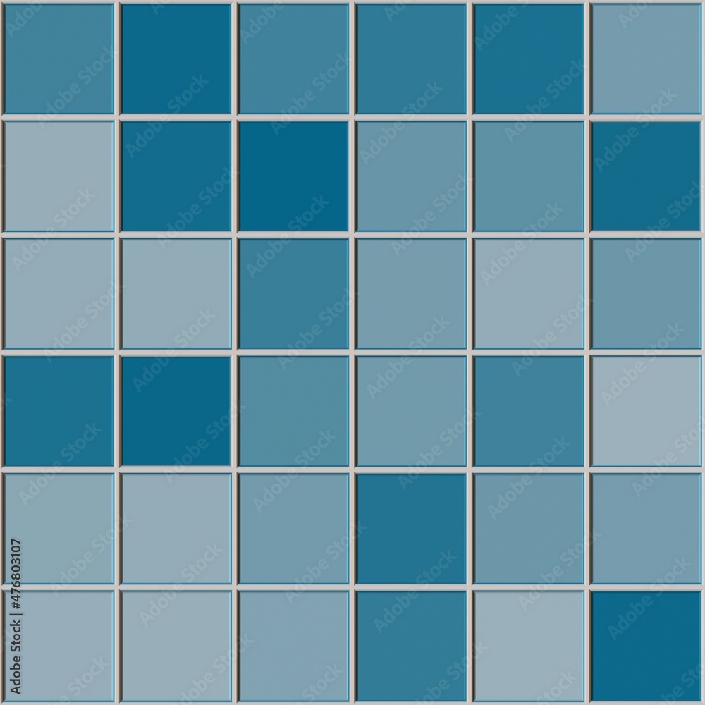 Blue decorative tiles texture background. 3d rendering. Blue decorative tiles texture background. 3d rendering.