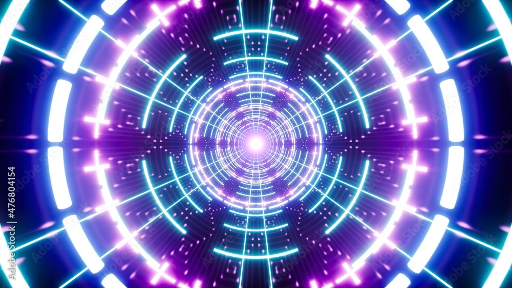 Glowing Neon Disco VJ Background Glowing Neon Disco VJ Background