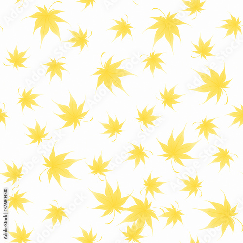 maple leaf's seamless background. White background