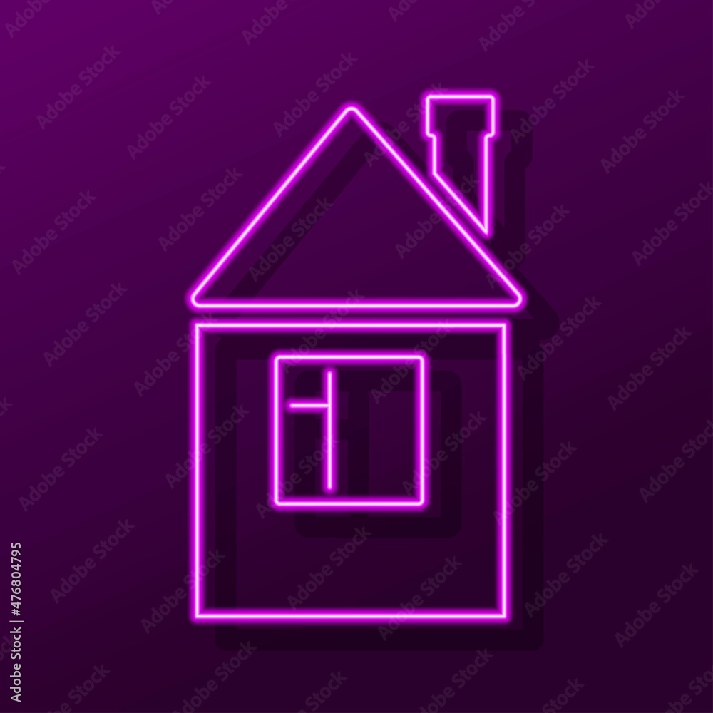house neon sign, modern glowing banner design, colorful modern design trend. Vector illustration. house neon sign, modern glowing banner design, colorful modern design trend. Vector illustration.
