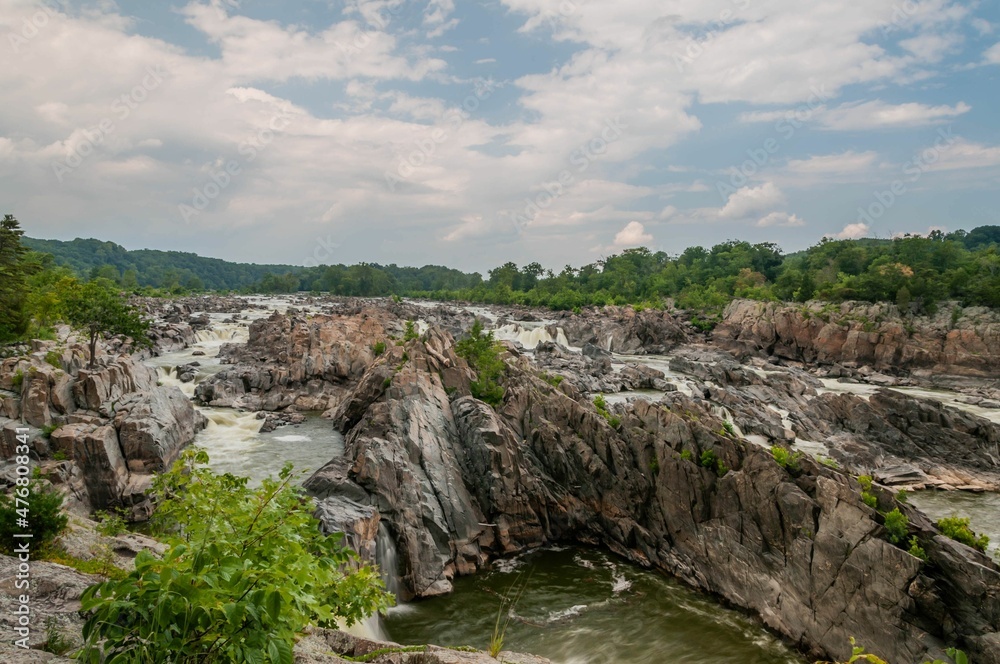 Springtime at Great Falls Park, Virginia, USA Springtime at Great Falls Park, Virginia, USA