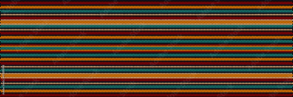 Fototapeta premium Folk ornament, national pattern, ethnic embroidery, ornamental texture, traditional geometric motives of the tribes of the African continent.