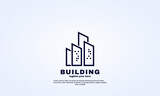 stock vector idea building construction logo design