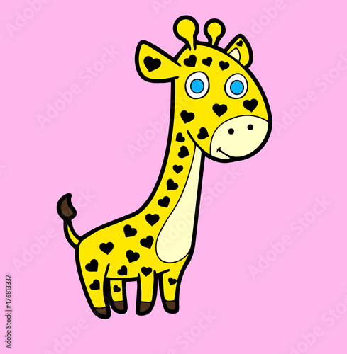 Fototapeta Naklejka Na Ścianę i Meble -  cartoon giraffe