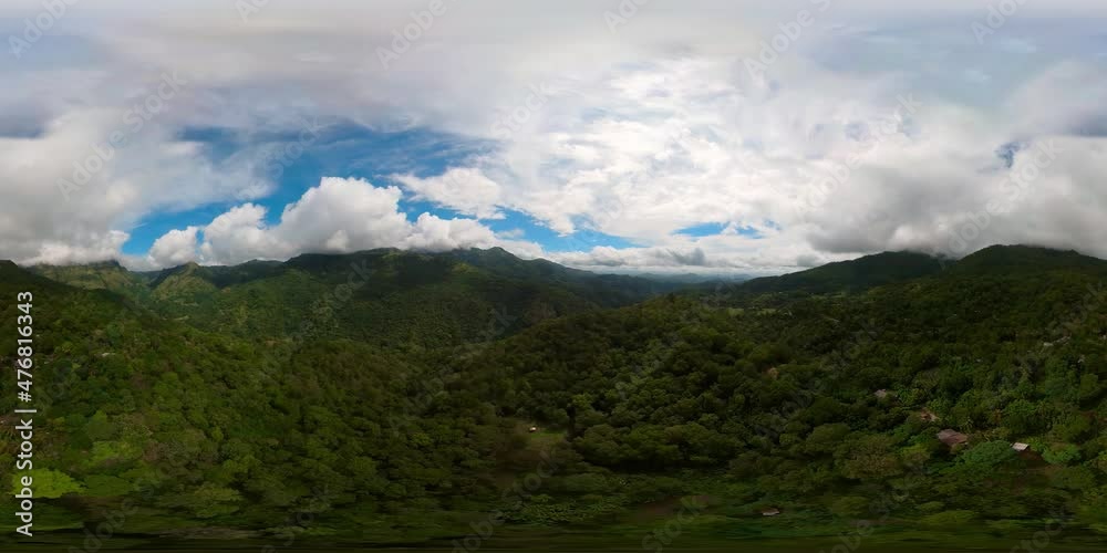 Top view of the valley in the mountain province. Sri Lanka, VR 360. Top view of the valley in the mountain province. Sri Lanka, VR 360.