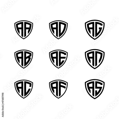 Shield logo initials A Free Download Shield logo initials A - GFXLoad
