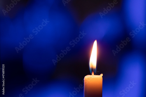 Light. candle in the dark. Bokeh. Background. Candle. 