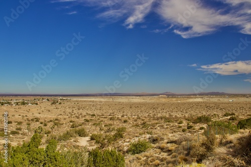 Mojave Desert Landscape Located in Southern California During Sunset