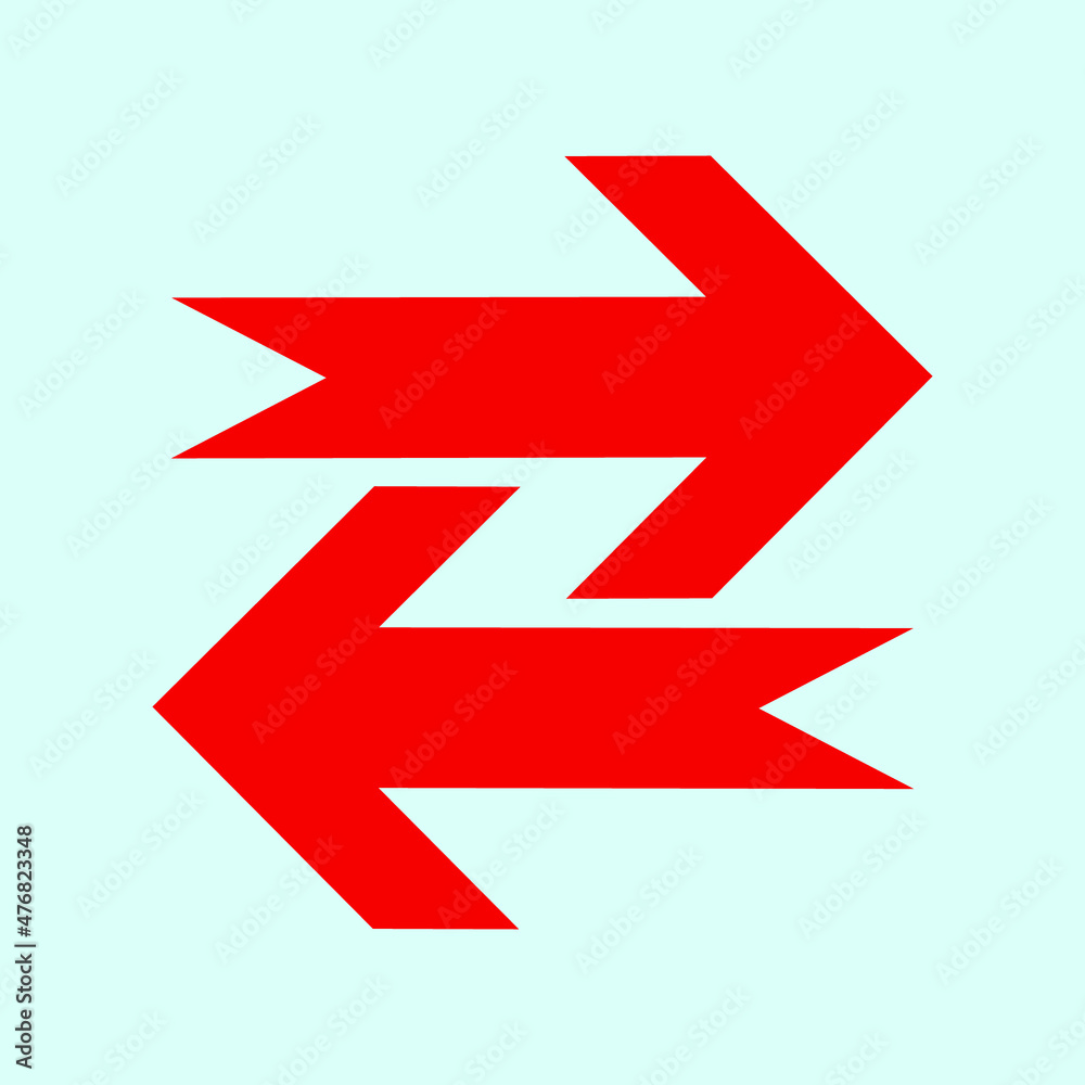 Red arrow icon vector EPS- 10
