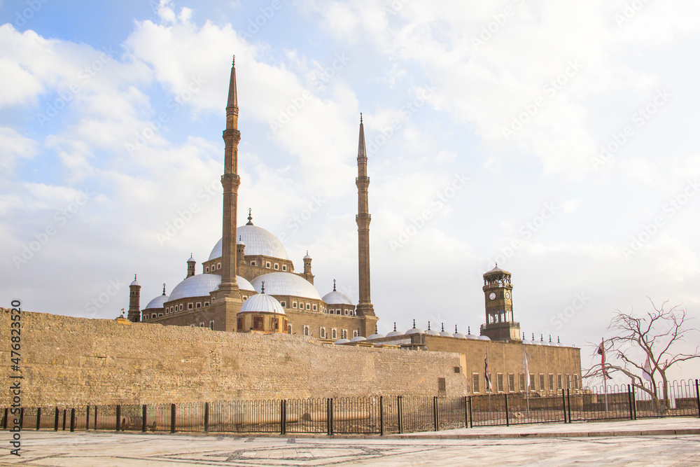 Mosque of Muhammad Ali in the heart of the Citadel in Cairo, Egypt