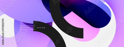 Circle abstract background. Vector illustration for wallpaper banner background card or landing page