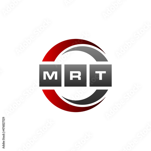 MRT Letter Initial Logo Design Template Vector Illustration