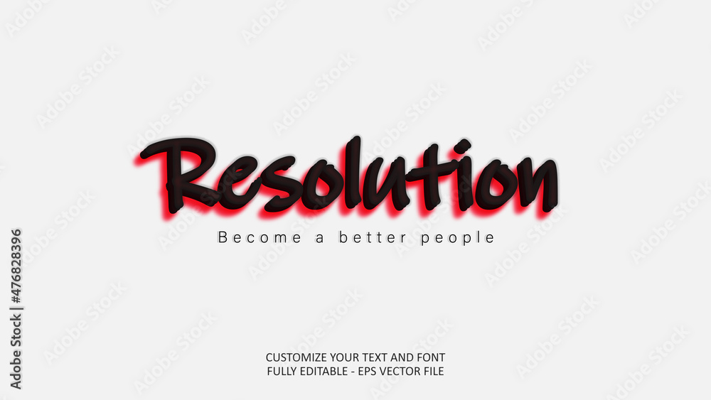 Resolution New Year Hope Become Better People Black Red Highlighter Editable Text Effect Resolution New Year Hope Become Better People Black Red Highlighter Editable Text Effect