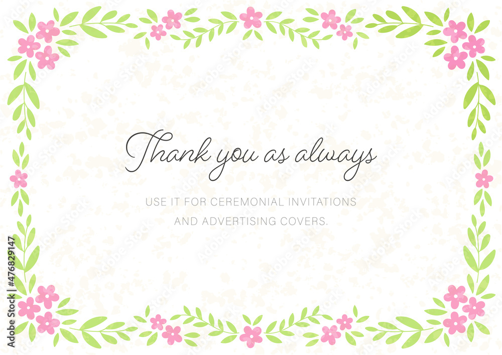 Floral Frame for Card Design, For Spring, Valentine, Greeting, Invitation Floral Frame for Card Design, For Spring, Valentine, Greeting, Invitation