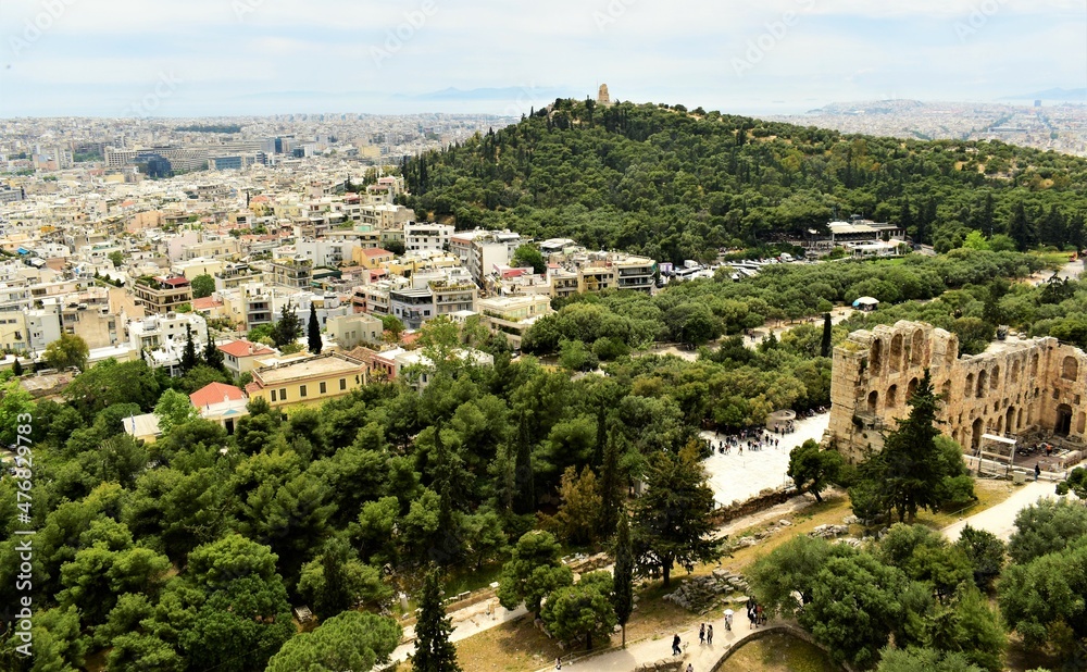 A view of Athens from the Acropolis 