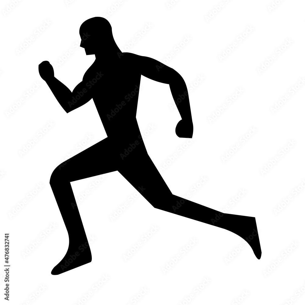 man running silhouette vector design man running silhouette vector design
