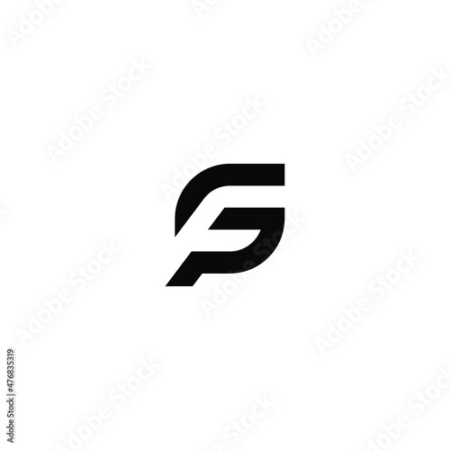 initials GP logo design