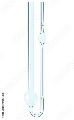 Simple illustration of Ostwald viscometer