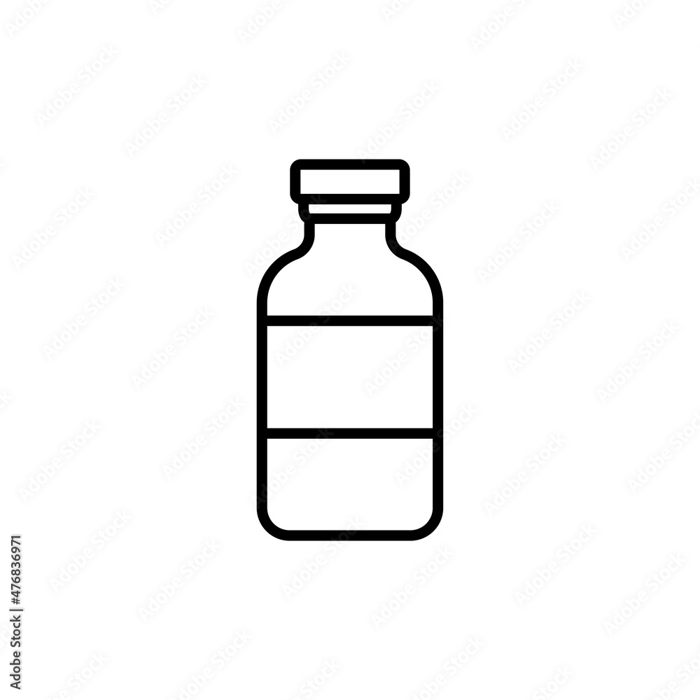 Vial icon design template vector isolated Vial icon design template vector isolated
