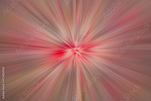 Bright red burst with yellow and brown rays