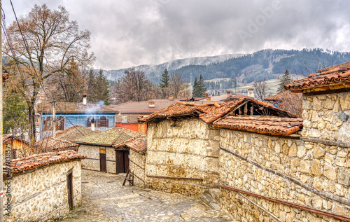 Koprivshtitsa in wintertime, Bulgaria HDR Image