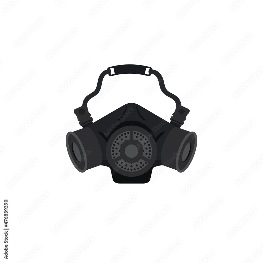 Gas mask. Protection army equipment from toxic and chemical danger for safety. Vector Gas mask. Protection army equipment from toxic and chemical danger for safety. Vector