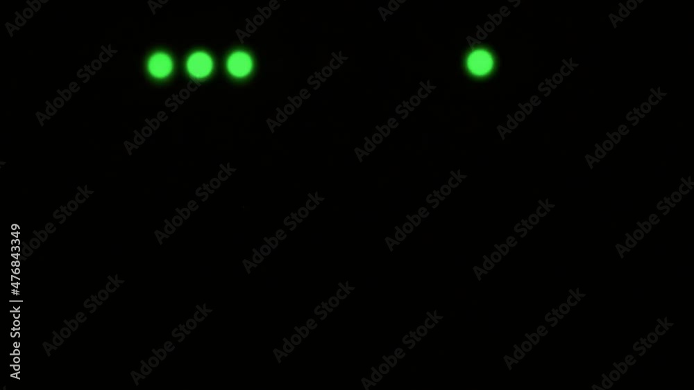 WiFi router or modem light blinking. Wireless connection