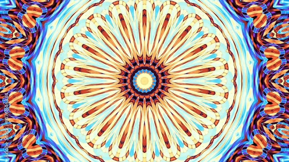 Ornate mandala loop background Ornate mandala loop background