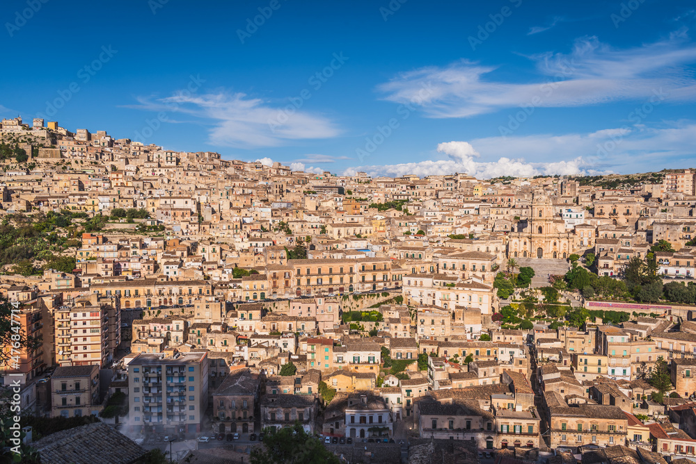 Wonderful View of Modica City Centre, Ragusa, Sicily, Italy, Europe, World Heritage Site