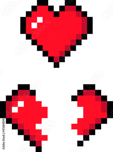 HEART vector illustration. HEART CLIP ART